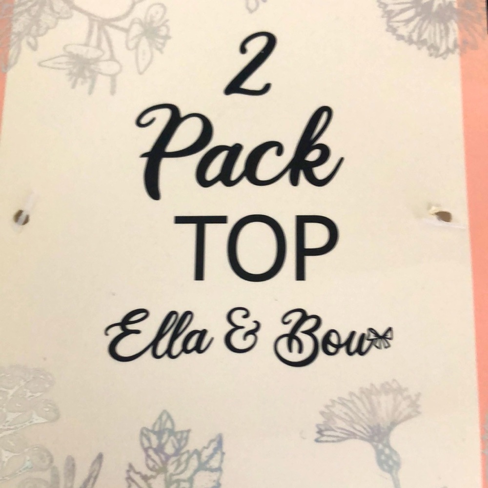 Striped & flowers 💐 2 pack top set - Picture 3 of 3